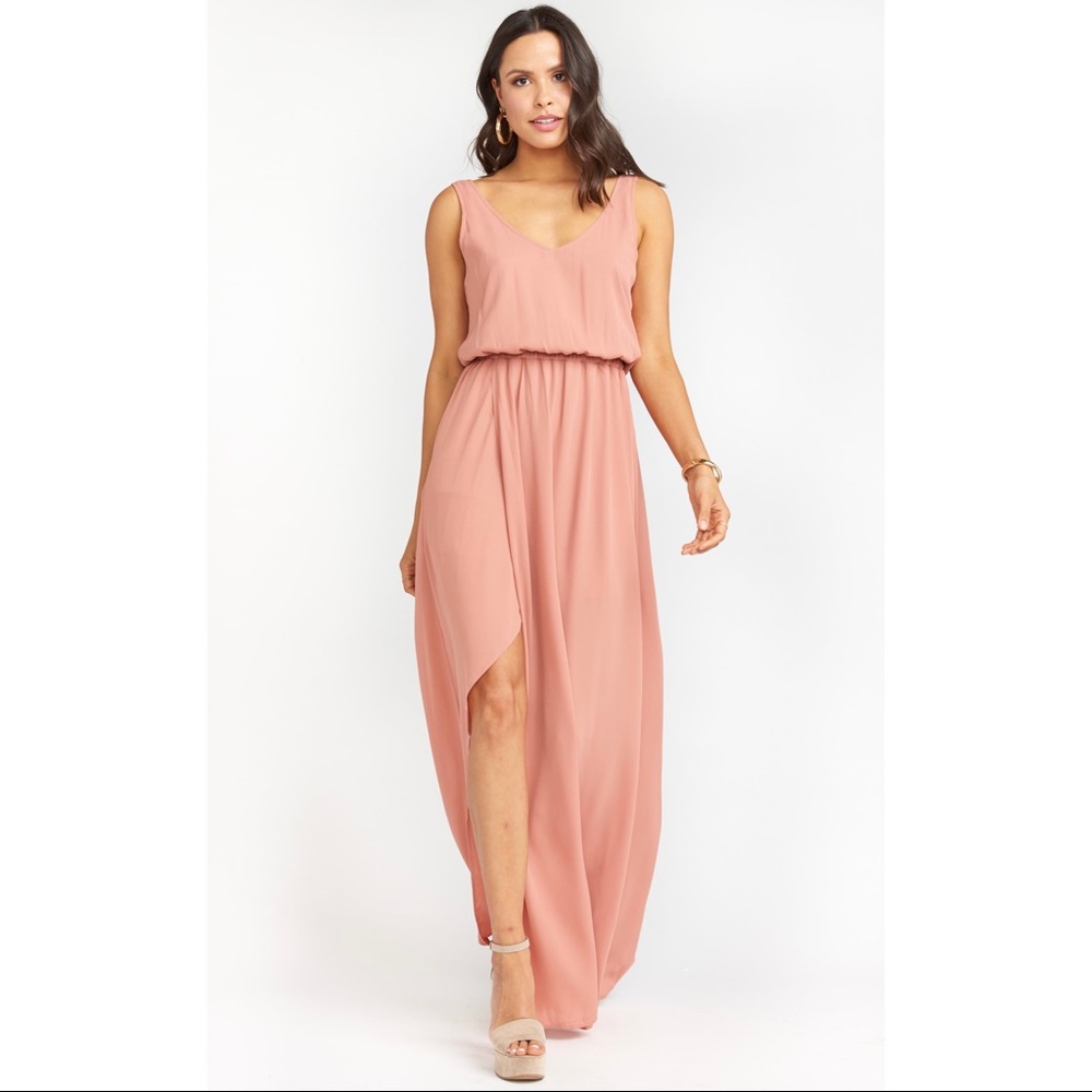 Show Me Your Mumu Kendall Dress in Rustic Mauve Crisp Size XS - Picture 4 of 10